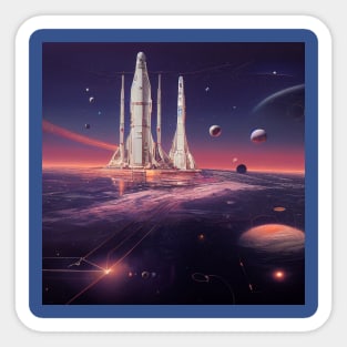 Interplanetary Spaceport Sticker